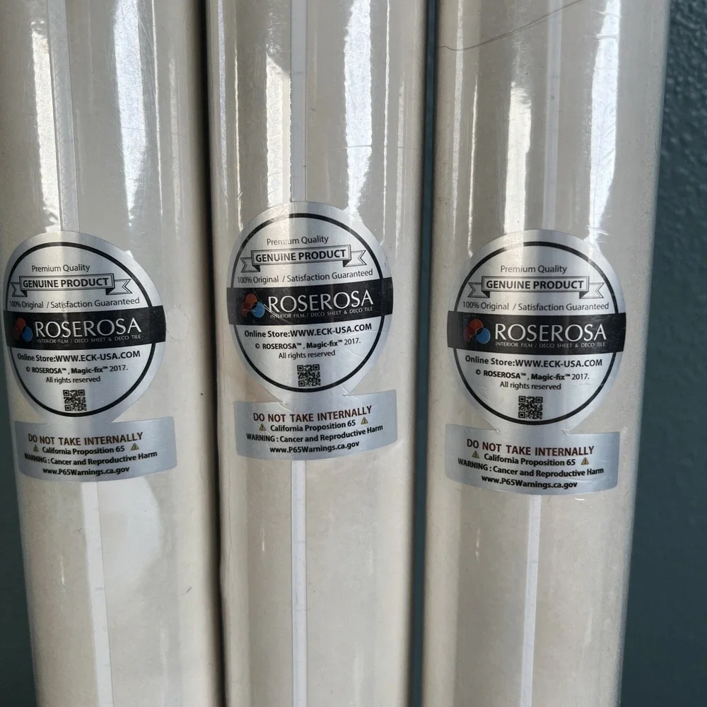 ROSEROSA Peel and‎ Stick Faux Glossy Marble Self-Adhesive Wallpaper  Countertop